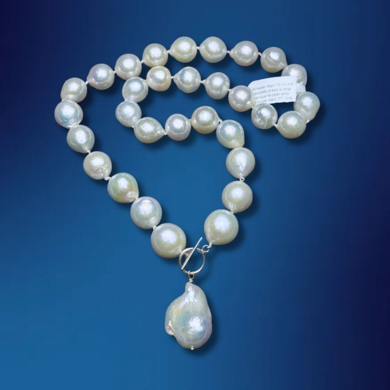Freshwater Pearl Strand with Baroque Accent Drop