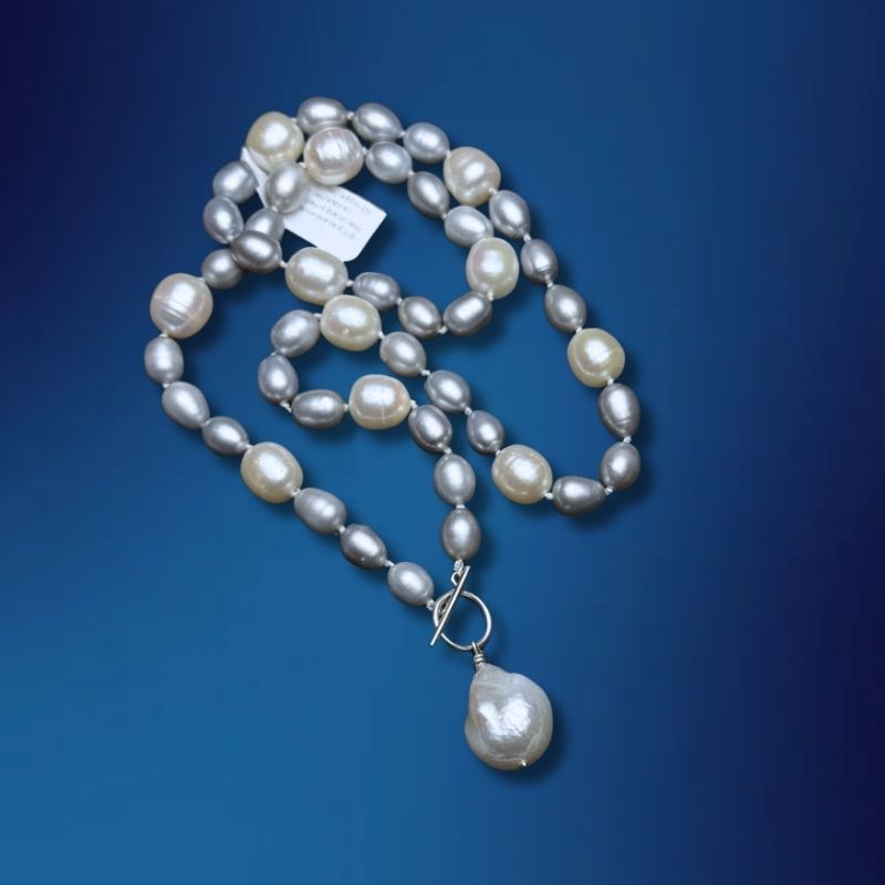 Freshwater Pearl Strand with Baroque Accent Drop