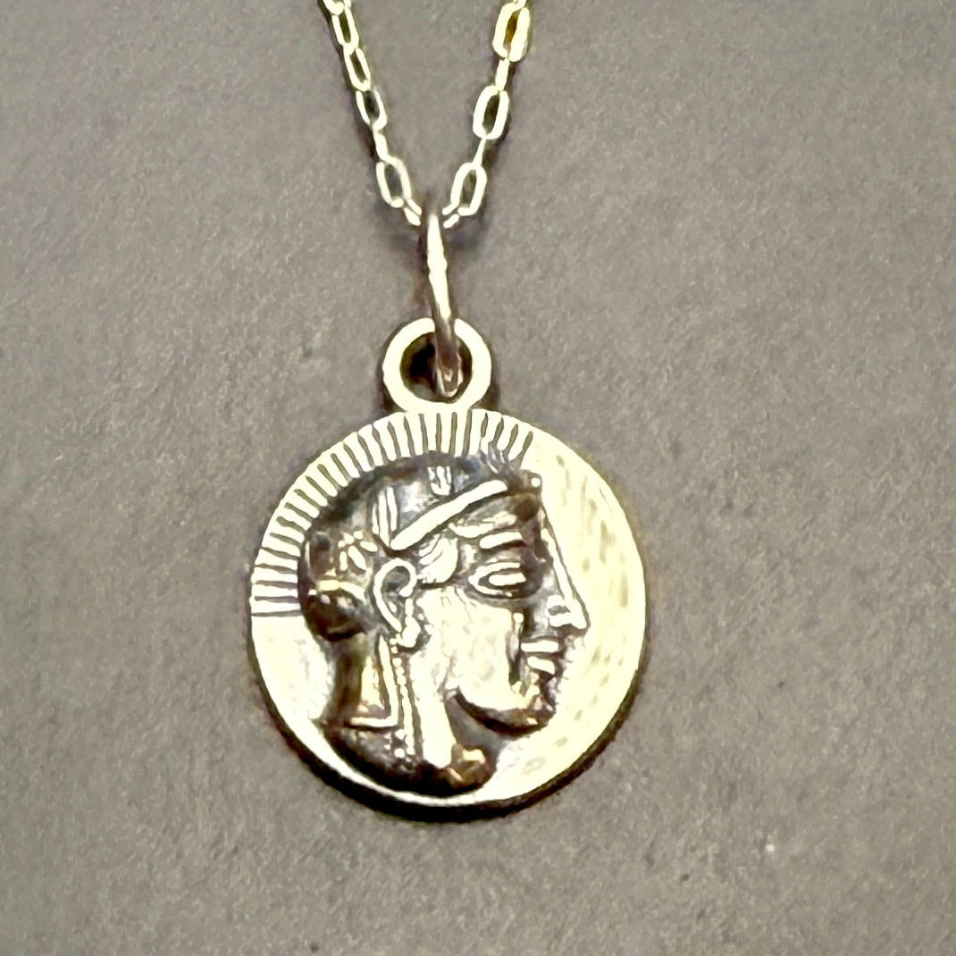 Reproduction Athena Coin Necklace