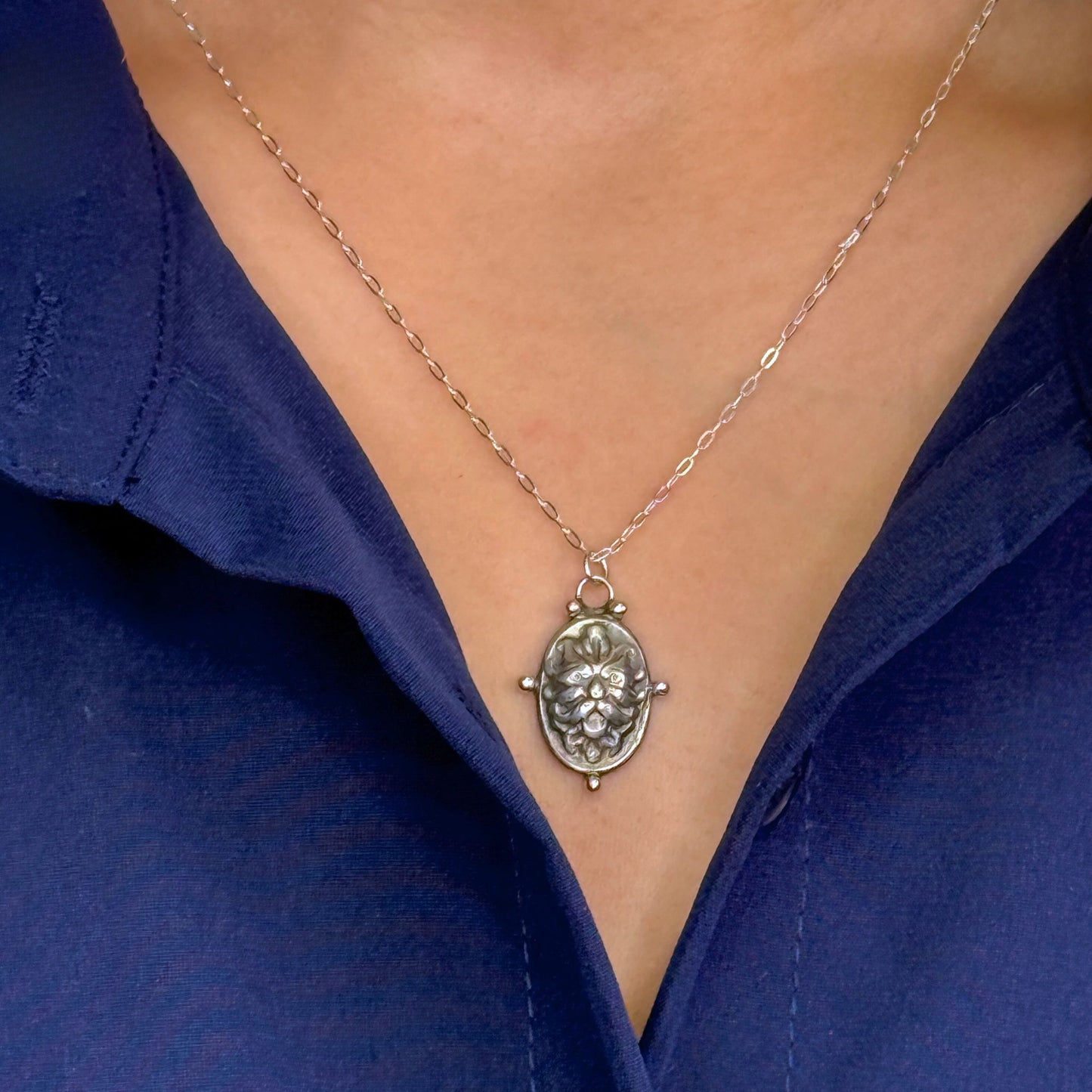 Small Greenman Necklace