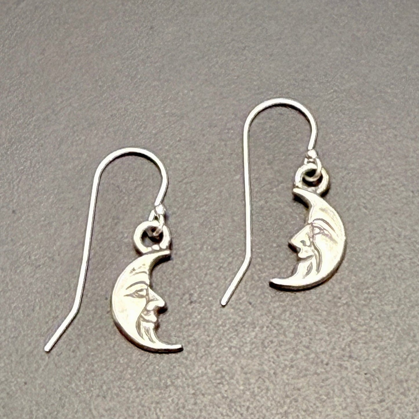 Crescent Man in the Moon Earrings