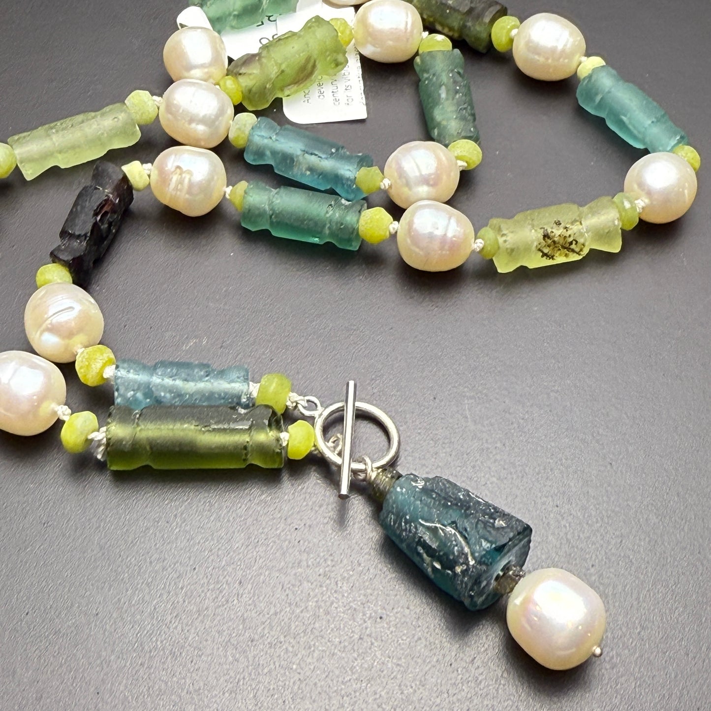 One-of-a-Kind Ancient Roman Glass Bead Necklace