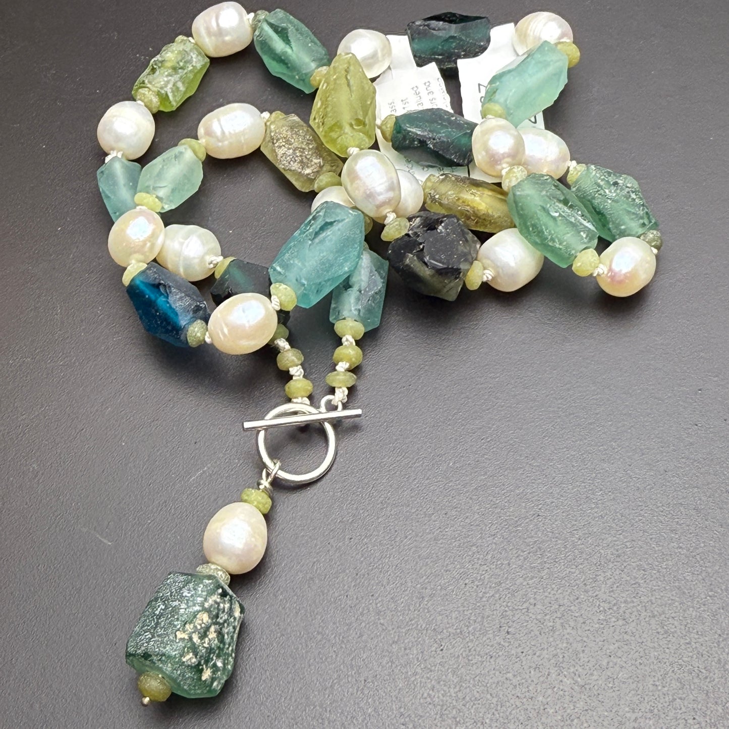 One-of-a-Kind Ancient Roman Glass Bead Necklace