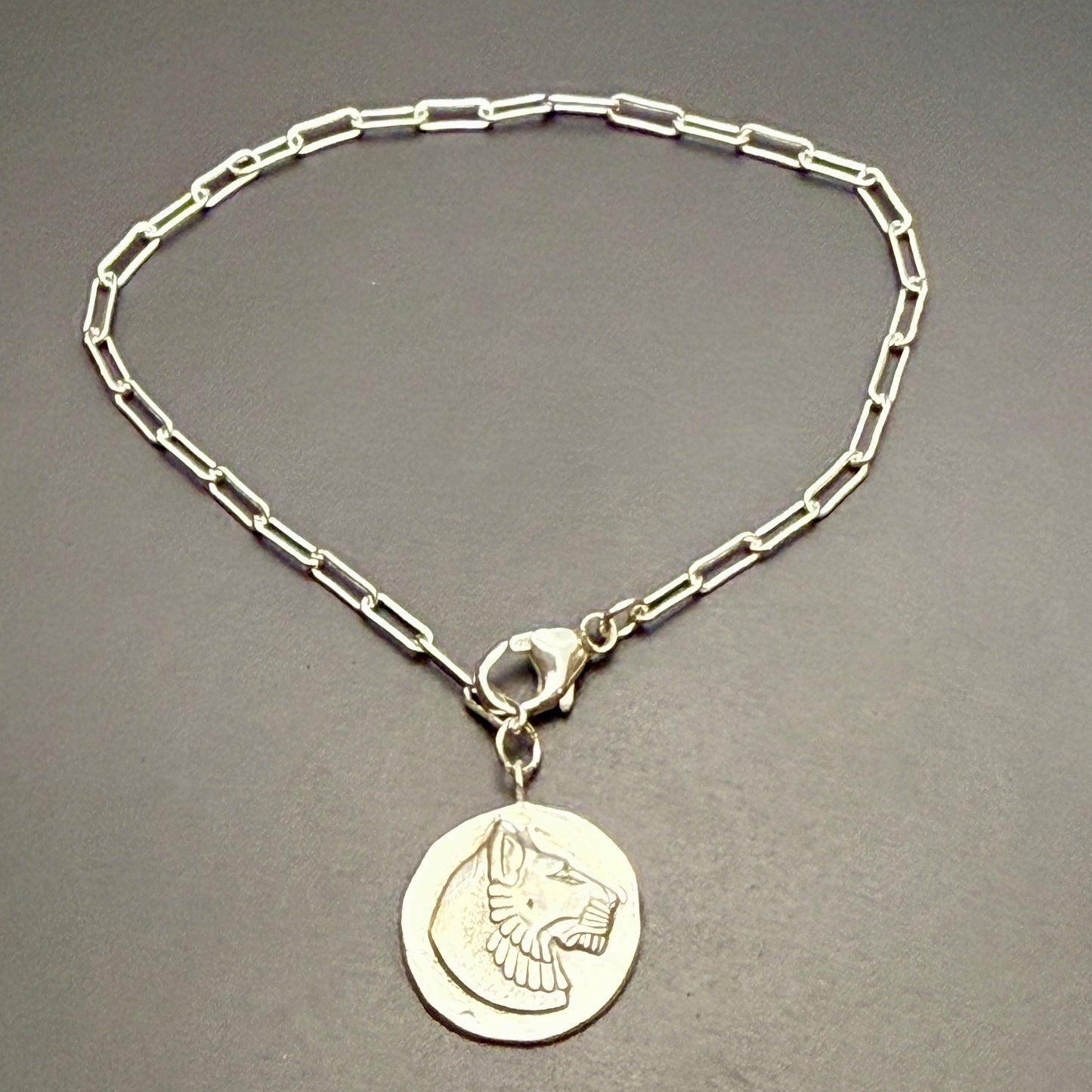 Egyptian Revival Majestic Lioness Bracelet