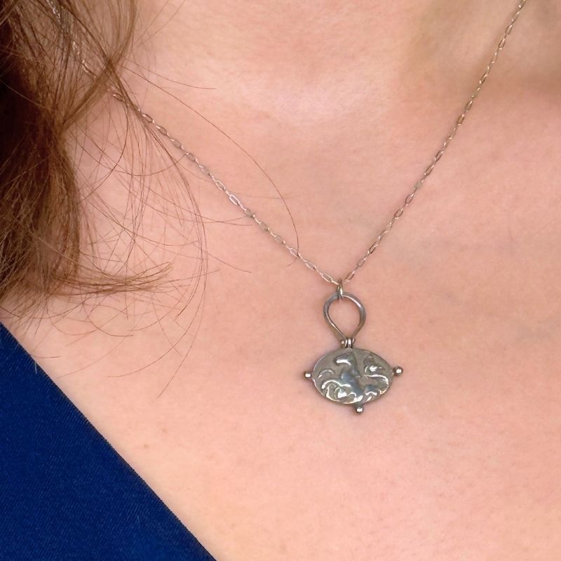 Roman Revival Hippocampus Necklace
