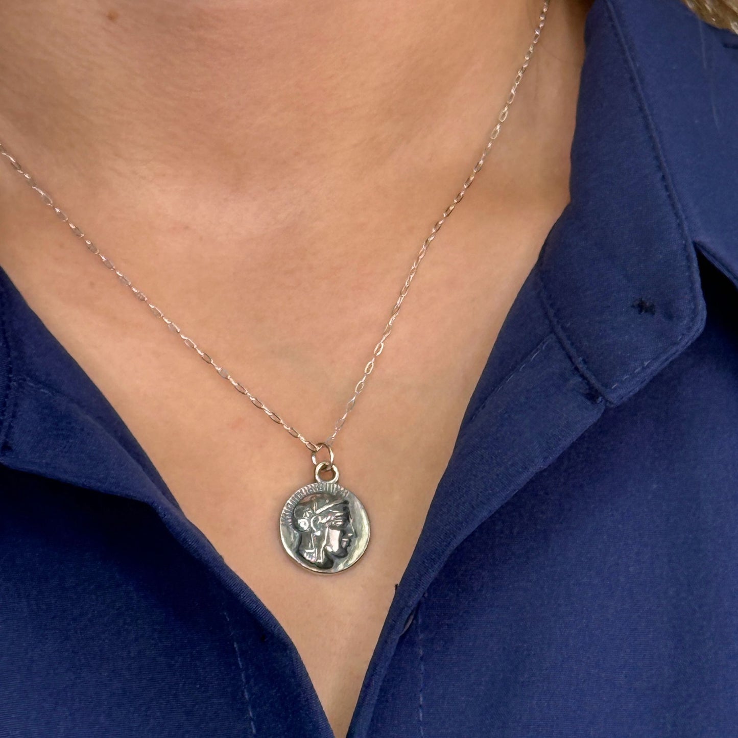 Reproduction Athena Coin Necklace