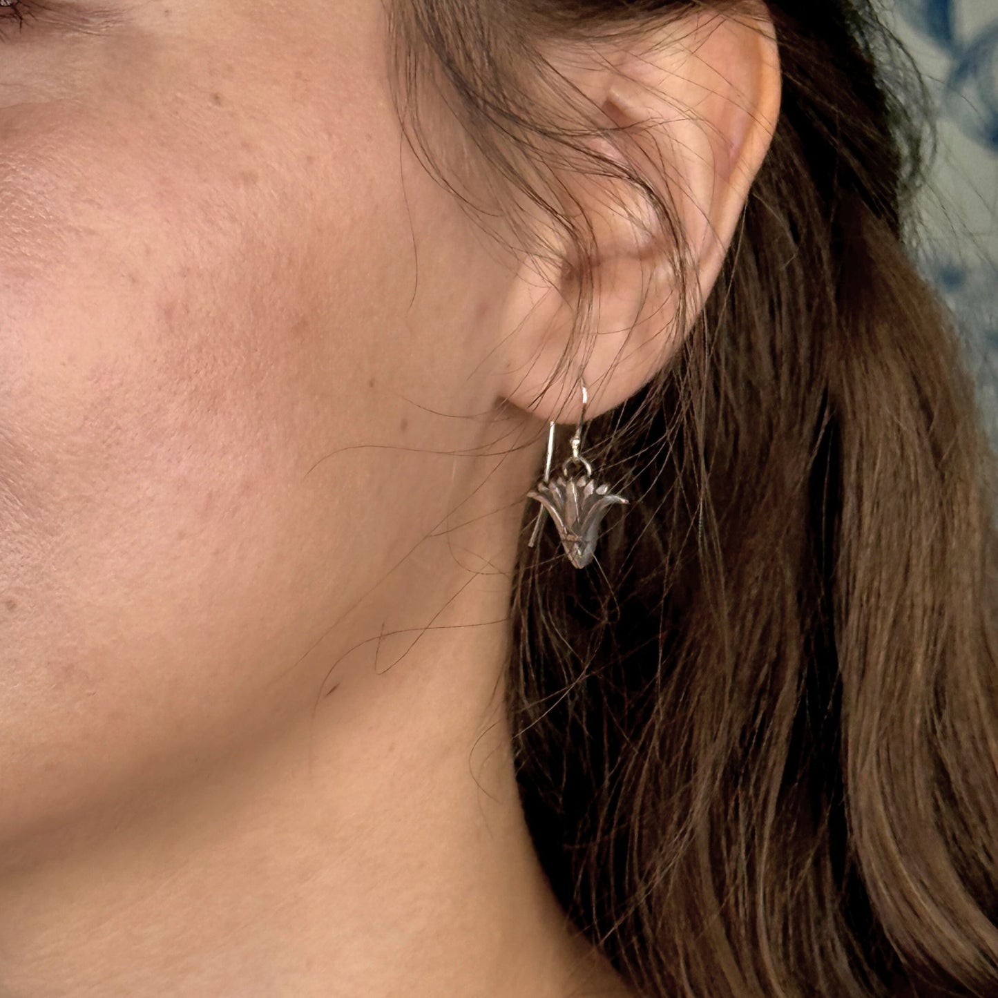 Petite Lotus Earrings