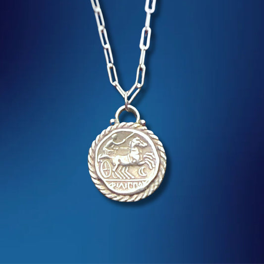 Greek Revival Phillip II Macedon Coin Necklace