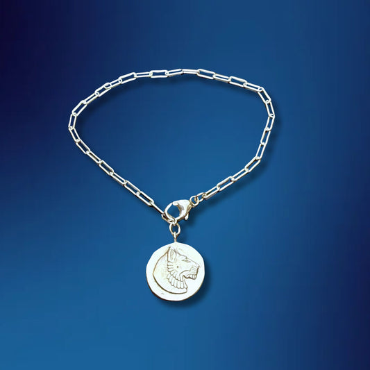 Egyptian Revival Majestic Lioness Bracelet