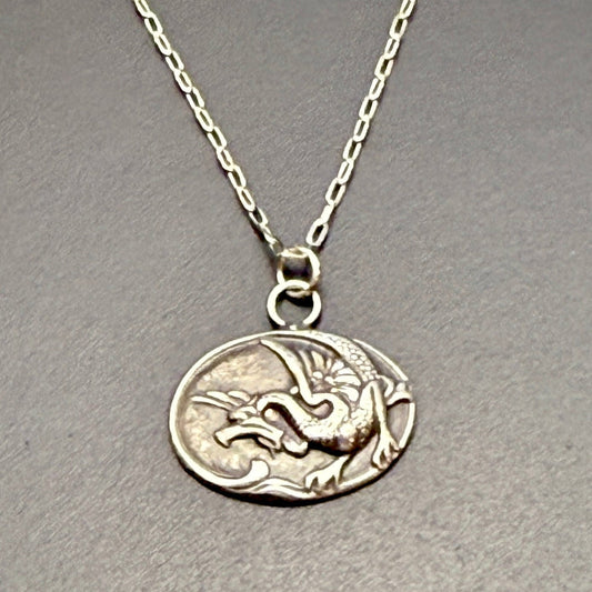 Fiercest Tiny Dragon Necklace