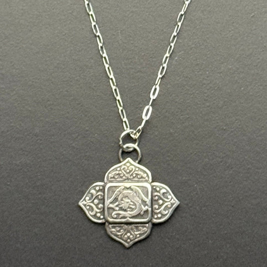 Tiniest Medieval Dragon Necklace