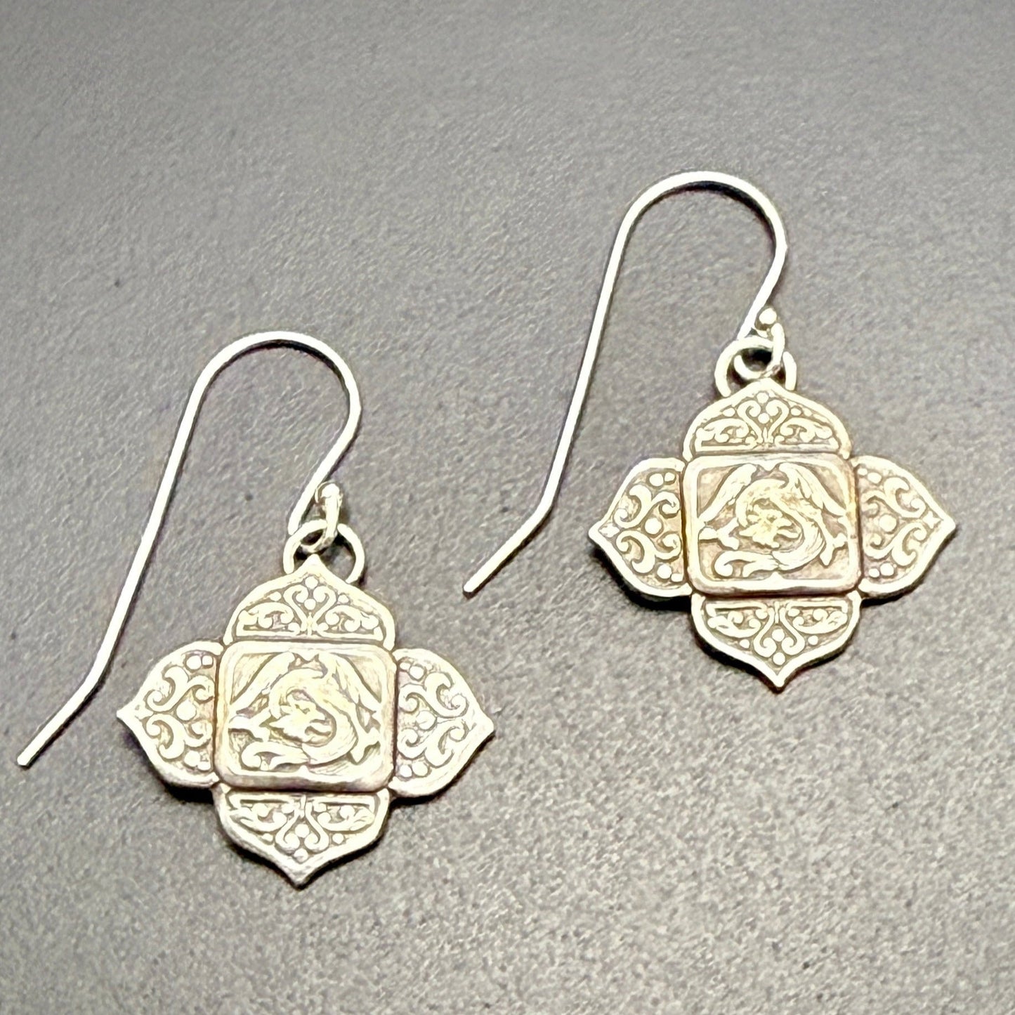 Tiniest Medieval Dragon Earrings
