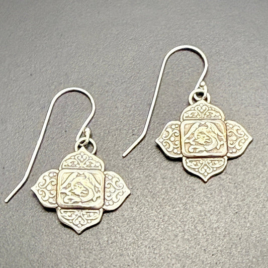 Tiniest Medieval Dragon Earrings