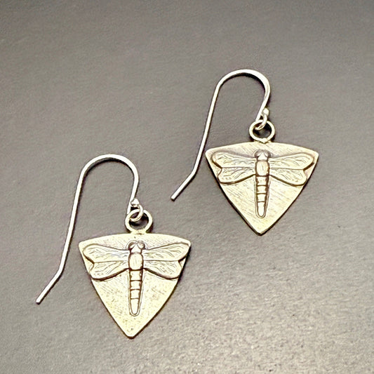 Triangle Dragonfly Earrings
