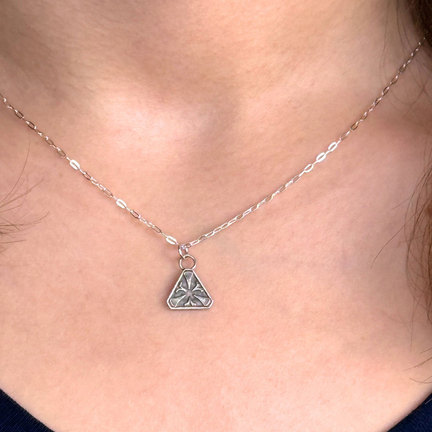 Tiny Triangle Necklace