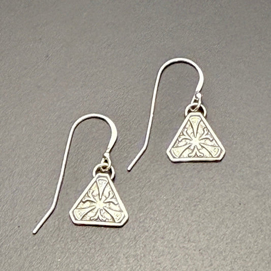 Tiny Triangle Earrings