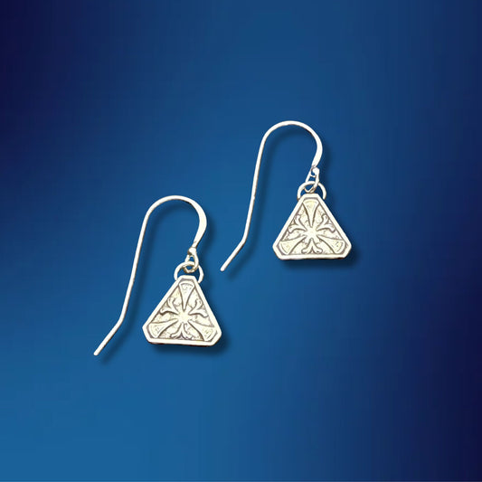 Tiny Triangle Earrings