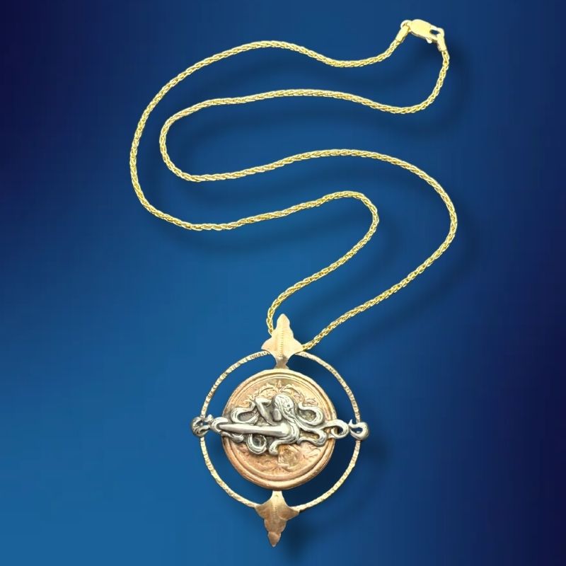 The Wayfinder - Sterling Silver and Luxurious Gold-Filled Necklace
