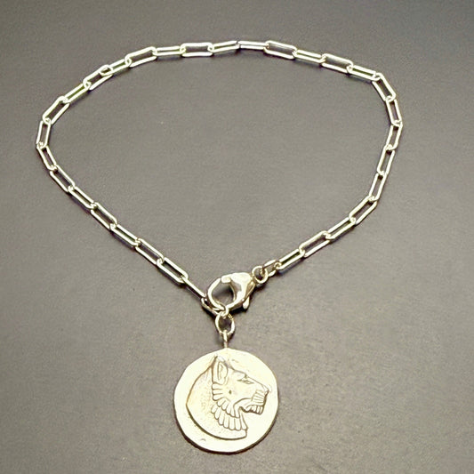 Egyptian Revival Majestic Lioness Bracelet